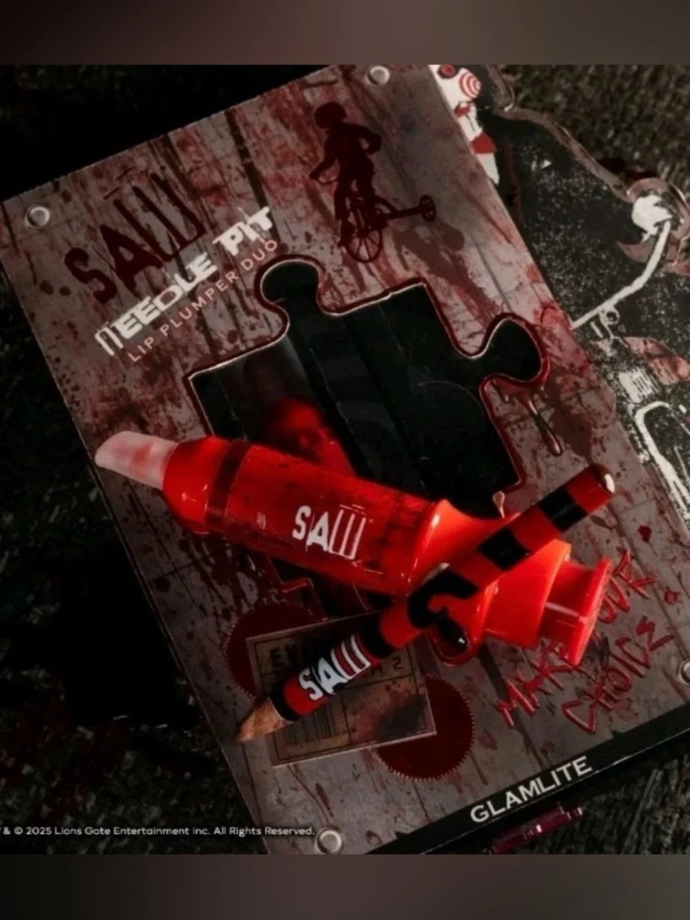 Saw X Glamlite 5 Piece Makeup Collection Limited Ed BRAND NEW